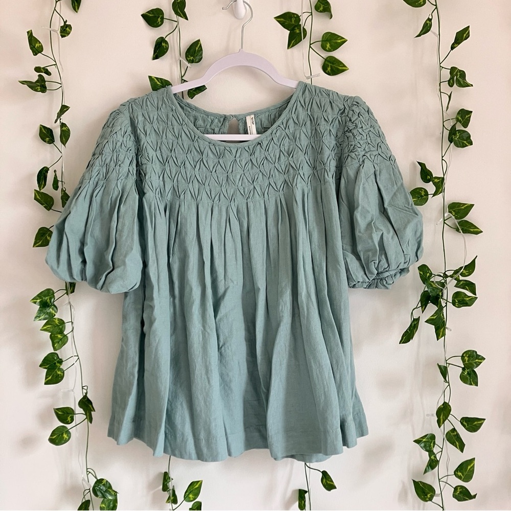 By Anthropologie oversized puff sleeves blouse XS